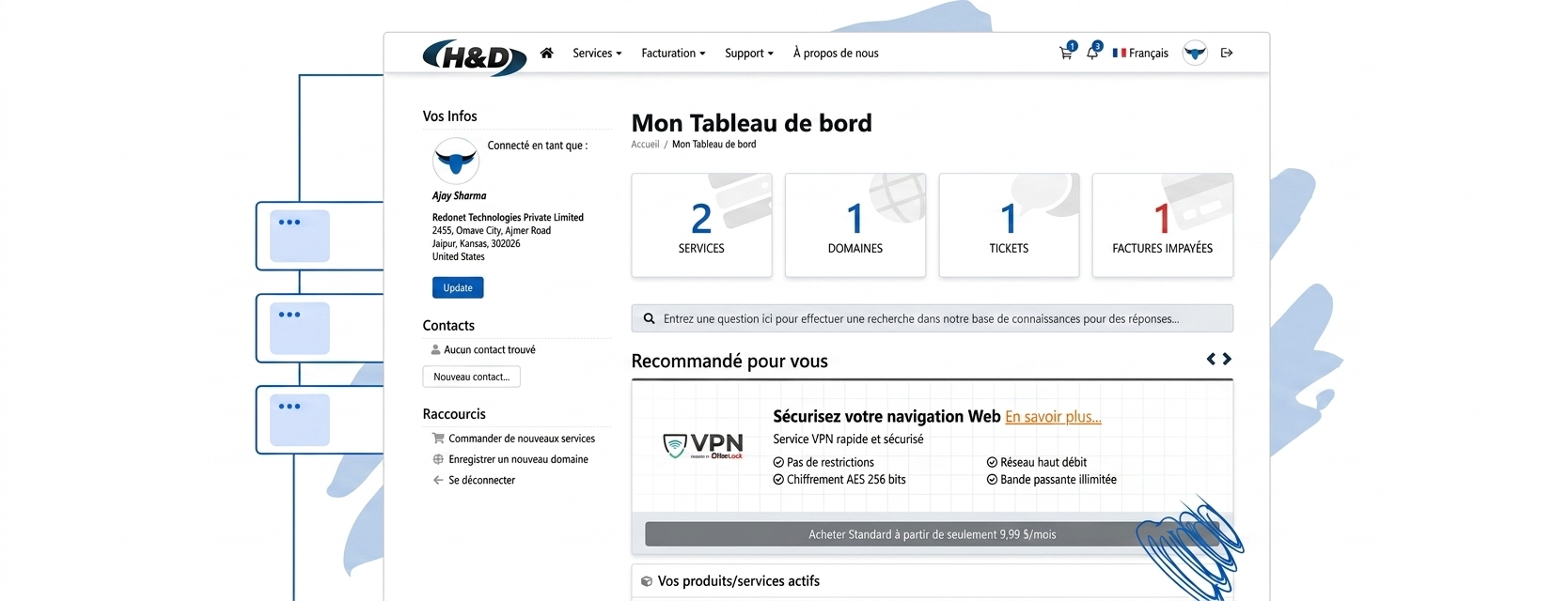 Un seul endroit pour gérer tous vos besoins d’hébergement